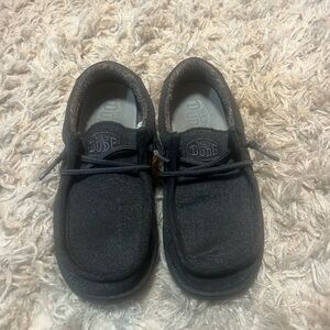 Hey Dude Kids Black Moccasins